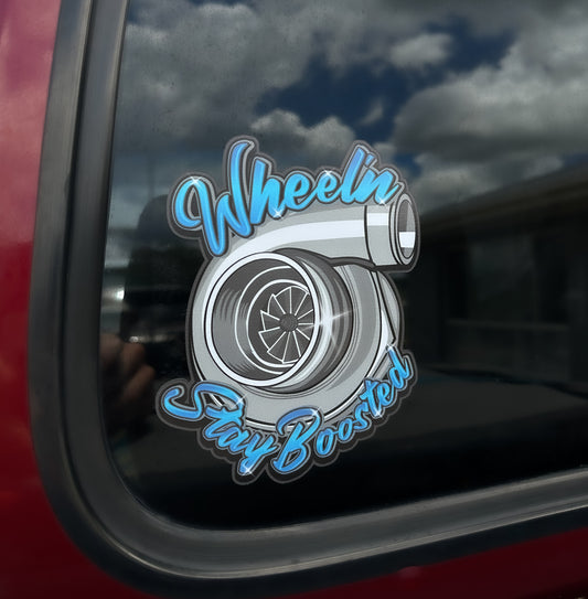 Wheel’n “Stay Boosted” sticker