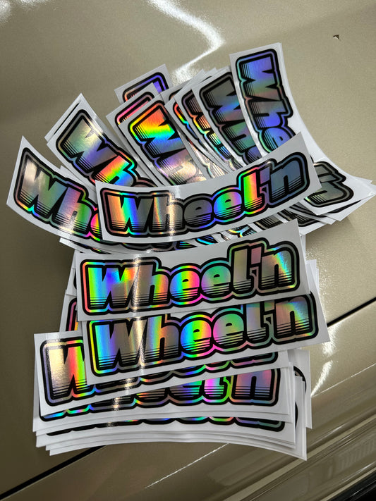 Wheel'n Hologram Slap Sticker
