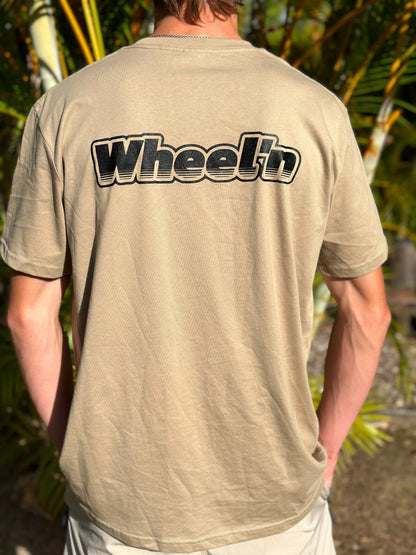 Wheel’n Black OG Logo Tan Tee