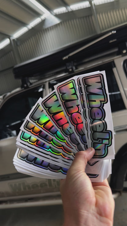 Wheel'n Hologram Slap Sticker